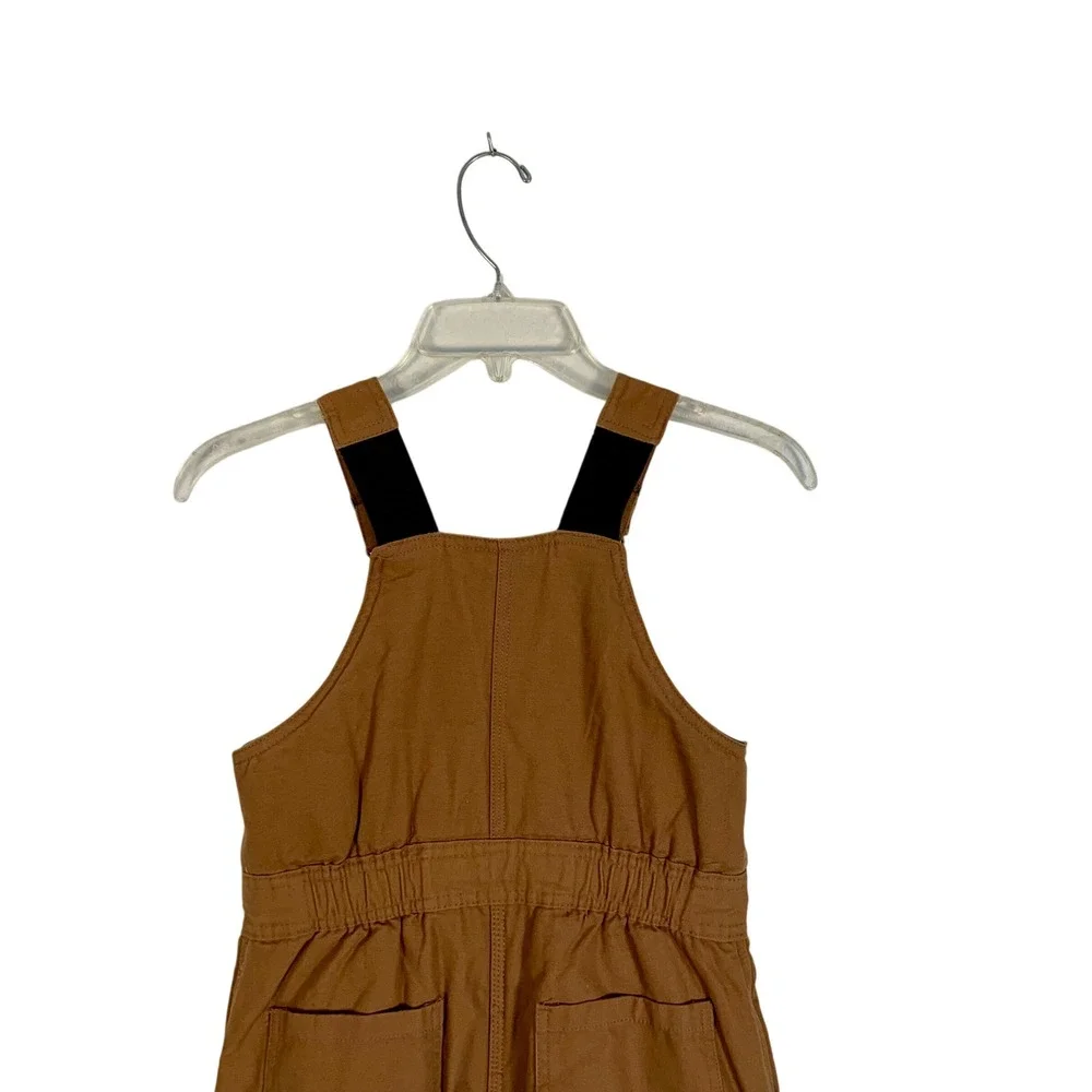 WALLS Canvas Duck Kids M Grow System (unused) Brown Insulated Bib‎ Overalls
